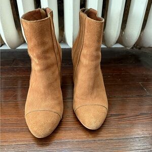 Able Rojas Cognac Suede Boots - size 6